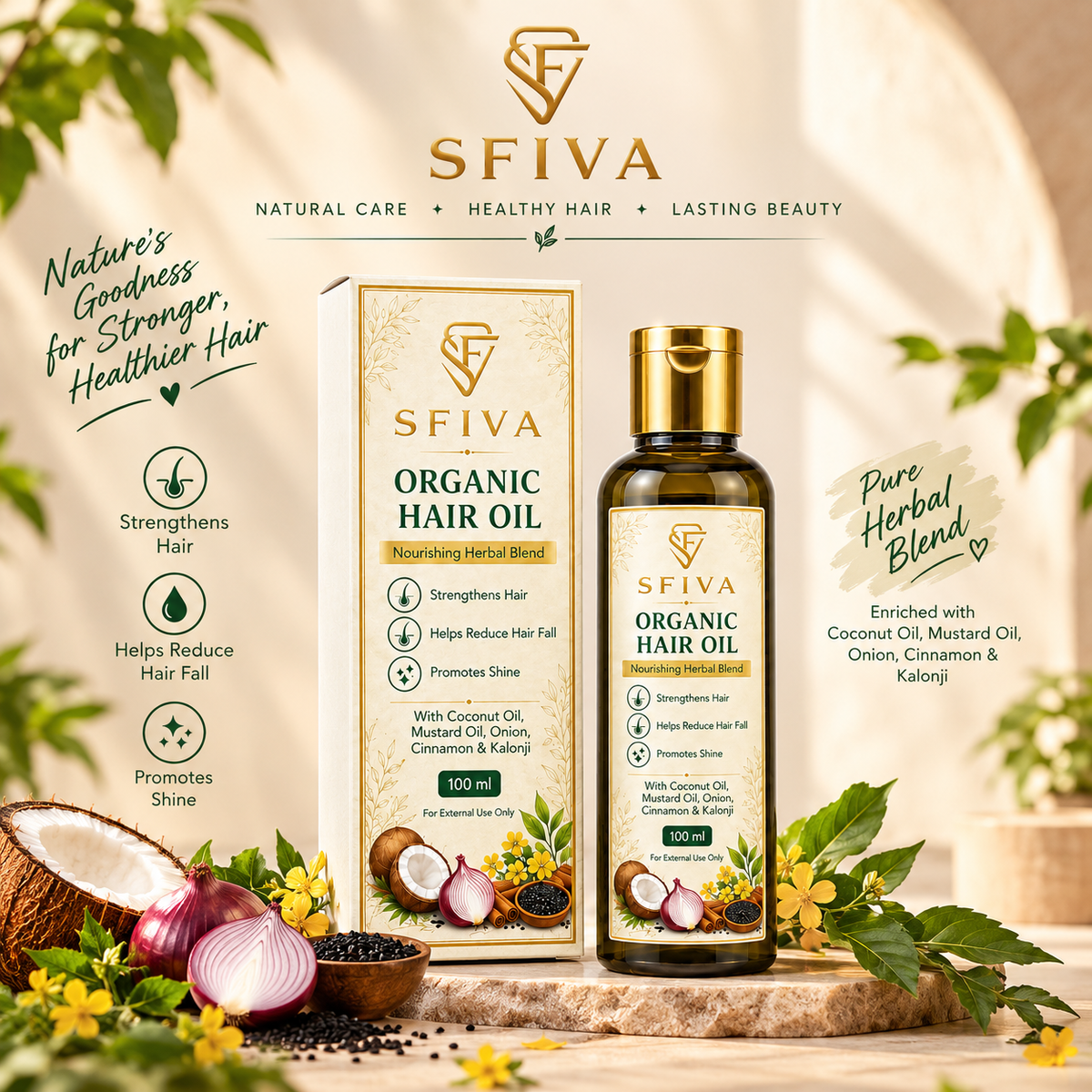 SFIVA ORGANIC HAIR OIL